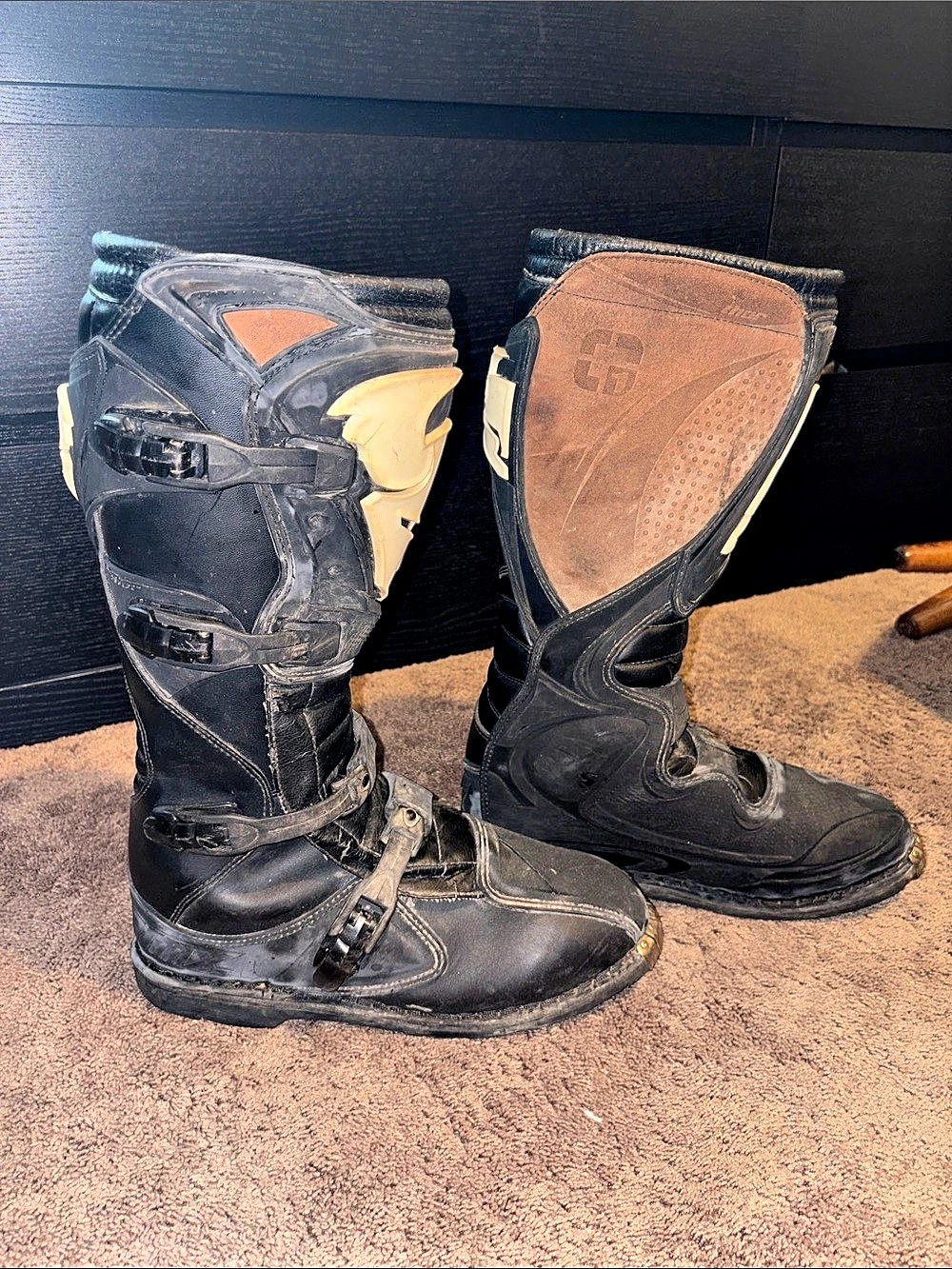 Thor Quadrant 1 MX Boots Black & Gold EU 47